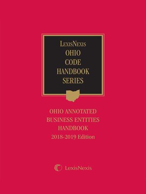 cover image of LexisNexis Ohio Annotated Business Entities Handbook